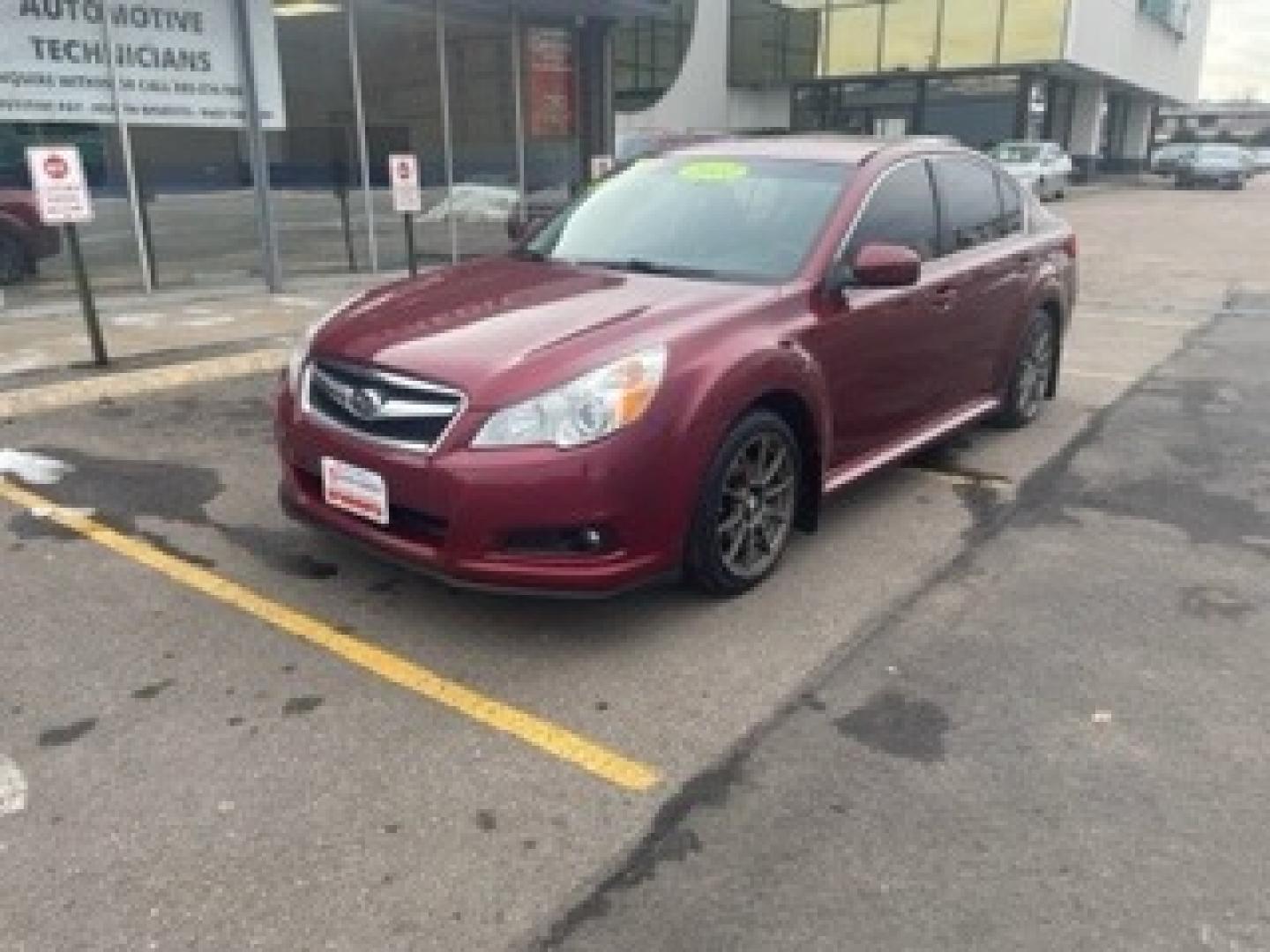 2012 Ruby Red Pearl /Off-Black Subaru Legacy 2.5i (4S3BMCA60C3) with an 2.5L 4-Cylinder SOHC 16V engine, CVT transmission, located at 10890 W. Colfax Ave., Lakewood, CO, 80215, (303) 274-7692, 39.739914, -105.120132 - 2012 Subaru Legacy<br><br>D1 Auto NEVER charges dealer fees! All cars have clean titles and have been inspected for mechanical issues. We have financing for everyone. Good credit, bad credit, first time buyers.<br><br>Please call Lakewood Location 303-274-7692 or Thornton 303-287-5511 to schedule a - Photo#1